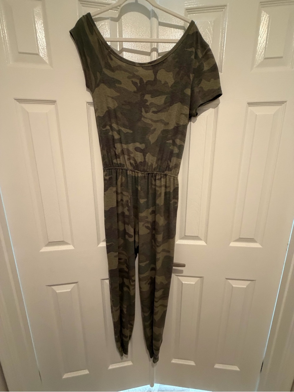 Women's Camo Short-Sleeve Jumpsuit